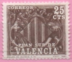 Stamps Spain -  Escudo d´Valencia