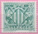 Stamps Spain -  Escudo d´Valencia