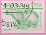 Stamps Afghanistan -  Hipopotamo