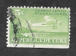 Sellos de America - Cuba -  C4 - Avión