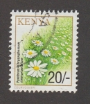 Sellos del Mundo : Africa : Kenya : Pyrethrum chrysanthemum