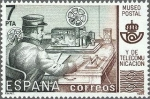 Stamps Spain -  2637 - Museo postal - Telegrafista