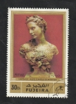 Stamps United Arab Emirates -  Fujeria - 135 - Escultura de Carpeaux, Busto de Amelie de Monfort