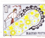 Stamps Hungary -  MUSEO TEXTIL