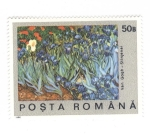 Stamps Romania -  Van Gogh. Lirios