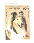 Stamps Cambodia -  Perro Collie