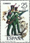 Stamps Spain -  2354 - Uniformes militares - Infantería ligera 1830