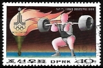 Stamps North Korea -  Juegos Olimpicos de verano - Halterofilia 