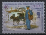 Sellos de America - Cuba -  260th  ANIVERSARIO  DE  LA  CREACIÓN  DEL  PRIMER  SERVICIO  OFICIAL.  