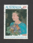 Stamps Australia -  Cumpleaños Isabel II