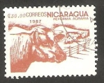 Stamps Nicaragua -  1455 - Reforma agraria, ganado