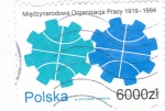 Sellos de Europa - Polonia -  75 ANIVERSARIO INTERNACIONAL DEL TRABAJO