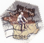 Sellos de Europa - Francia -  CENTENARIO EL TOUR DE FRANCIA 