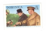 Stamps Dominica -  Centenario del nacimiento de Winston Churchill