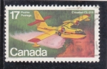 Stamps Canada -  HIDROAVIÓN CANADAIR CL-215