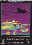 Stamps United Arab Emirates -  AVIÓN DC 8 