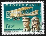 Stamps Hungary -  J. Alcock and R. W. Brown