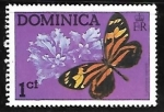 Sellos de America - Dominica -  Mariposas