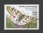 Sellos de Asia - Camboya -  Parnassius apollo