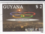 Stamps Guyana -  OLIMPIADA KOREA'88