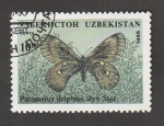 Stamps Uzbekistan -  Parnassius delphius