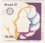 Stamps Brazil -  72 CONVENCION DE ROTARY INTERNACIONAL -SAO PAULO 