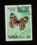 Stamps Cuba -  Junonia coenia