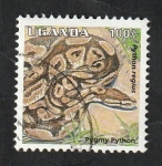 Stamps Uganda -  1232 - Reptil, Python regius