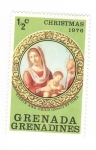 Stamps Grenada -  Navidad 1976. La Virgen con el Niño