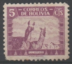 Stamps Bolivia -  LLAMAS