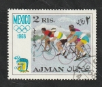 Stamps United Arab Emirates -  Ajman - 28 - Olimpiadas de Mexico