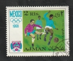 Stamps United Arab Emirates -  Ajman - 28 - Olimpiadas de Mexico