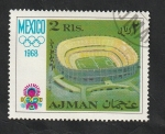 Stamps United Arab Emirates -  Ajman - 28 - Olimpiadas de Mexico