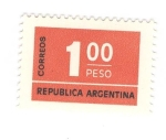 Stamps Argentina -  1 Peso