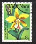 Stamps Vietnam -  Orquídeas, reina amarilla de Cattleya