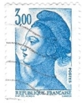 Stamps France -  3 azul
