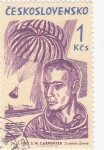 Stamps Czechoslovakia -  M. S. Carpenter, desembarcando Mercurio