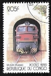 Stamps Republic of the Congo -  Ferrocarriles - M-62K (Russia)