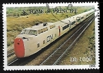 Stamps So Tom and Prncipe -  Ferrocarriles - CN Turbotrain