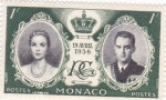 Stamps Monaco -  BODA REAL 