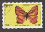 Stamps Cambodia -  Brasiliana 93