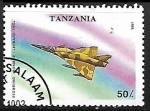Stamps Tanzania -  Aviones - Mirage 3NG