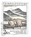 Stamps Czechoslovakia -  pintura moderna