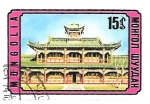 Stamps Mongolia -  arquitectura tradicional