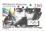 Sellos de Europa - Francia -  aniversario comité olimpico 