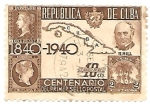 Sellos de America - Cuba -  centenario del sello