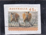 Stamps Australia -  canguros 