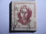 Sellos de Europa - Alemania -  Johanna Jannetje Schaft (1920-1945) Alemania República Democrática (DDR) 