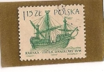 Sellos de Europa - Polonia -  Barco