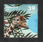 Stamps Netherlands -  2345 - Cabeza de una jirafa